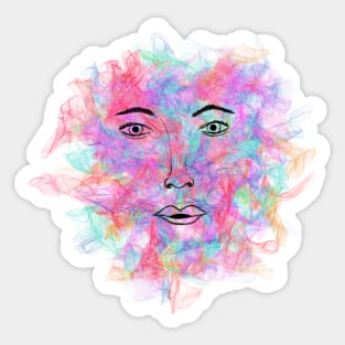 Explosion of colors Sticker